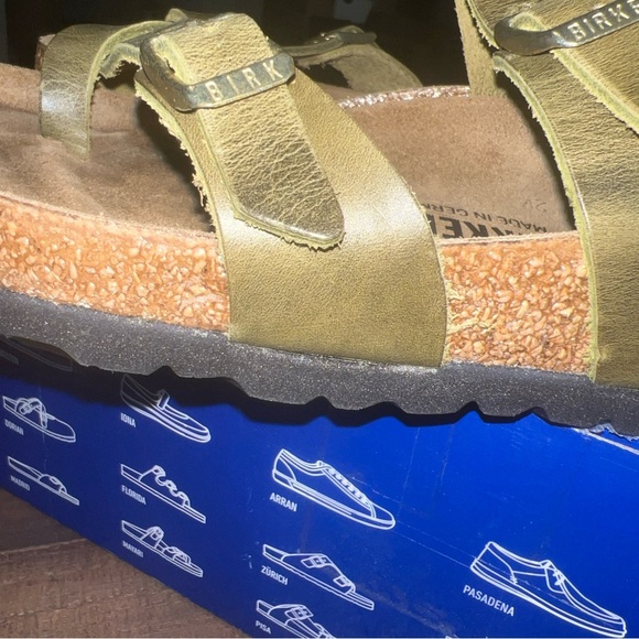 NEW IN BOX Birkenstock Mayari- size 38-women 7/8 olive army green-normal width - Picture 16 of 16